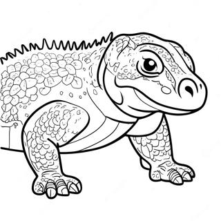 Komodo Dragon Coloring Page 9146-7471