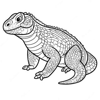 Komodo Dragon Coloring Page 9146-7472