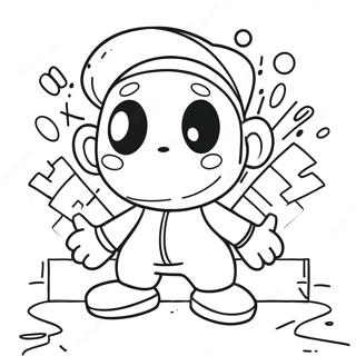 Cool Graffiti Style Dope Coloring Page 9157-7481