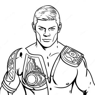 Cody Rhodes Wwe Coloring Page 9176-7496