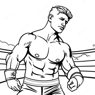 Cody Rhodes In Action Coloring Page 9177-7499