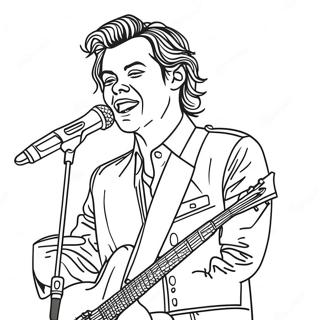 Harry Styles In Concert Coloring Page 9197-7513