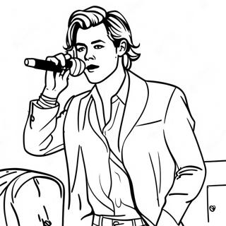 Harry Styles In Concert Coloring Page 9197-7514