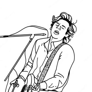 Harry Styles In Concert Coloring Page 9197-7515