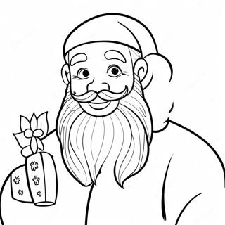 Santa Coloring Page 91-76