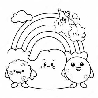 Cheerful Rainbow Friends Yellow Coloring Page 9207-7524