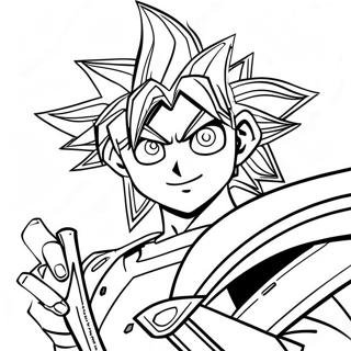 Yugi Muto Duelist Coloring Page 9267-7569