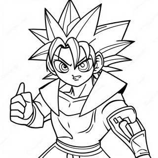 Yugi Muto Duelist Coloring Page 9267-7570