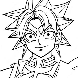 Yugi Muto Duelist Coloring Page 9267-7571