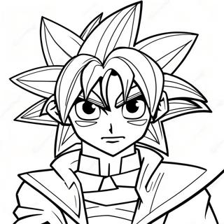 Yugi Muto Duelist Coloring Page 9267-7572