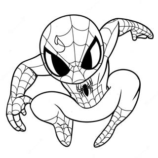 Cute Spiderman Coloring Page 9286-7582