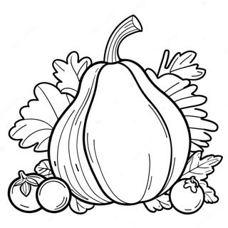 Cornucopia Coloring Page 9296-7589