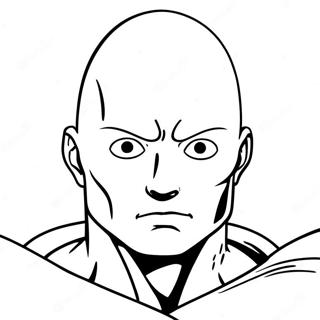 Saitama In Action Coloring Page 9307-7603