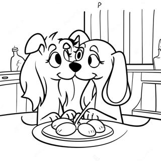 Lady And The Tramp Coloring Pages