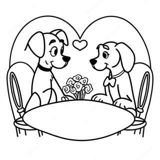 Lady And The Tramp Coloring Page 9316-7606