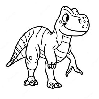 Realistic T Rex Coloring Page 931-742