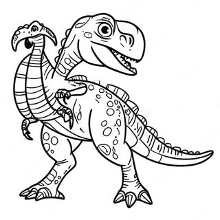 Detailed Velociraptor Coloring Page 932-747