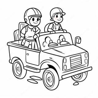 Adventurous Rescue Riders Coloring Page 9337-7626