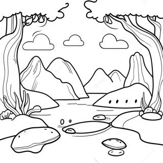 Ecosystem Coloring Page 9356-7638