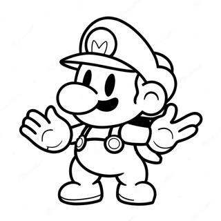 Paper Mario Coloring Pages