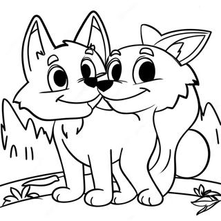 The Fox And The Hound Coloring Page 9376-7656