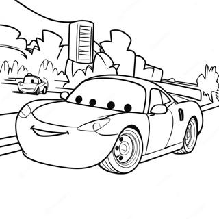 Cars 2 Movie Scene Coloring Page 9386-7664