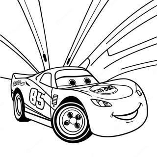 Lightning Mcqueen Racing Coloring Page 9387-7665