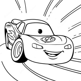 Lightning Mcqueen Racing Coloring Page 9387-7666