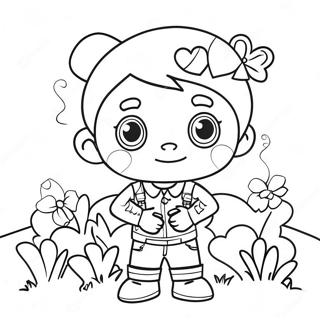 Boy Valentine Coloring Pages