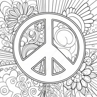 Peace Sign Coloring Page 941-750