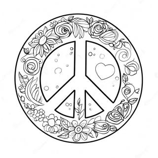 Peace Sign Coloring Page 941-751