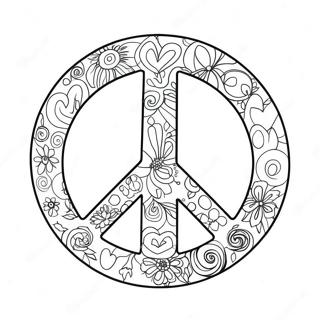 Peace Sign Coloring Page 941-752