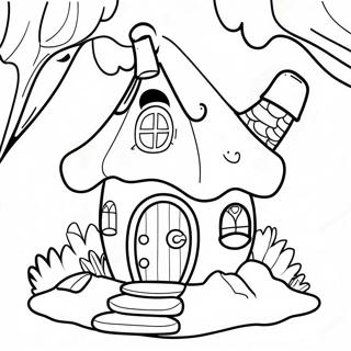 Fairy House Coloring Pages