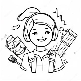 Fortnite Girl Coloring Pages