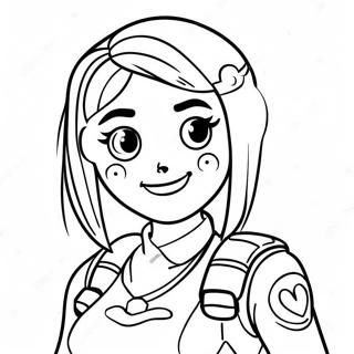 Fortnite Girl Coloring Page 9456-7719