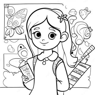 Dork Diaries Coloring Page 9466-7724