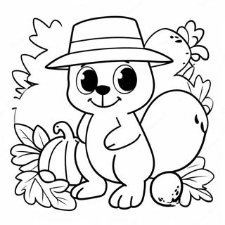 Bluey Thanksgiving Coloring Page 9476-7730