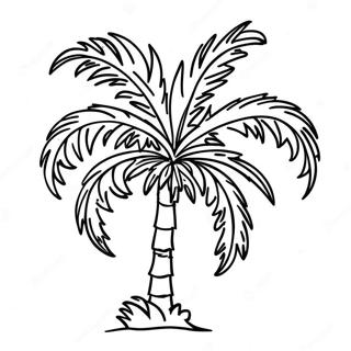 Palm Tree Coloring Page 9496-7746