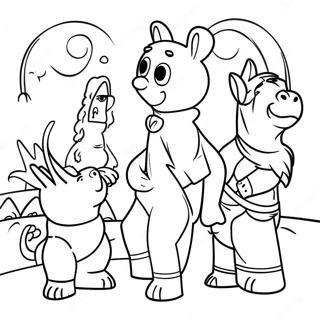 Arthur And Friends Adventure Coloring Page 9517-7768