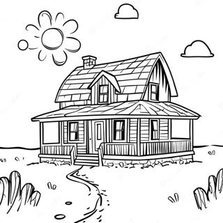 Little House On The Prairie Coloring Page 9526-7771