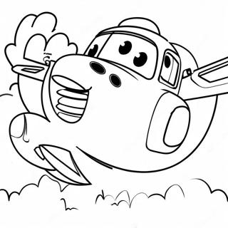 Super Wings Coloring Page 9556-7796