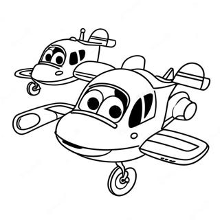 Super Wings Flying Adventure Coloring Page 9557-7798