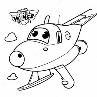 Super Wings Flying Adventure Coloring Page 9557-7799