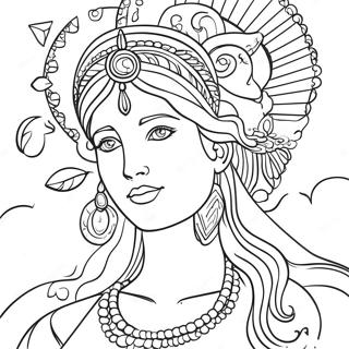 Goddess Coloring Page 9596-7828