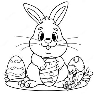 Full Size Easter Bunny Coloring Page 9606-7835