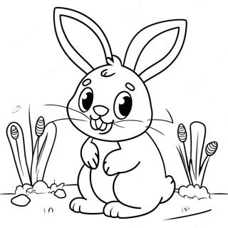 Full Size Easter Bunny Coloring Page 9606-7836