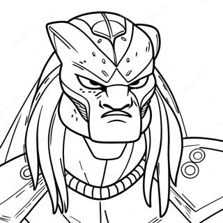 Predator Coloring Page 9616-7842