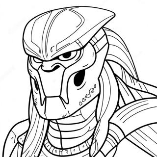 Predator Coloring Page 9616-7843