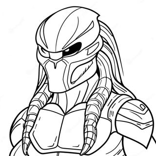 Predator Coloring Page 9616-7844