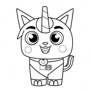 Unikitty Coloring Page 9626-7851